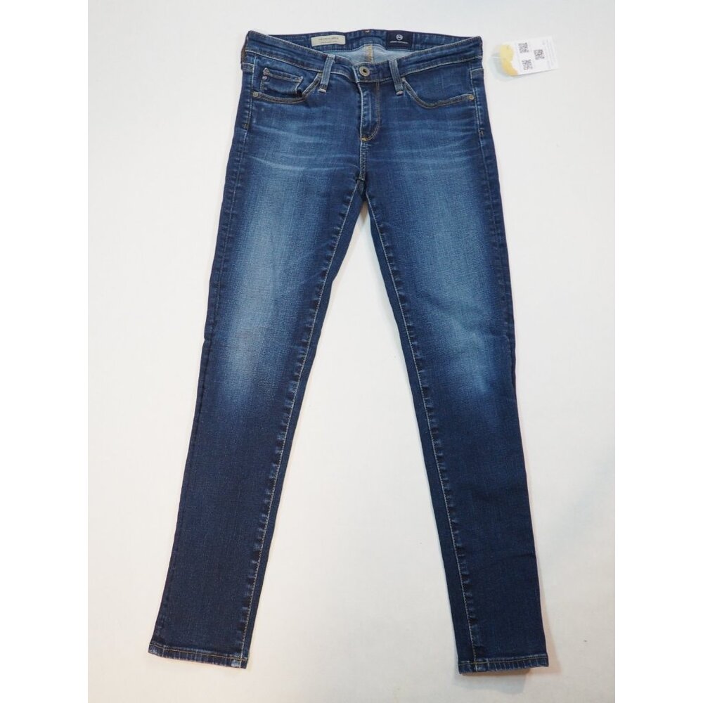 Adriano Goldschmied Dark Wash The Stevie Ankle Slim Straight Ankle Blue Jean, 2